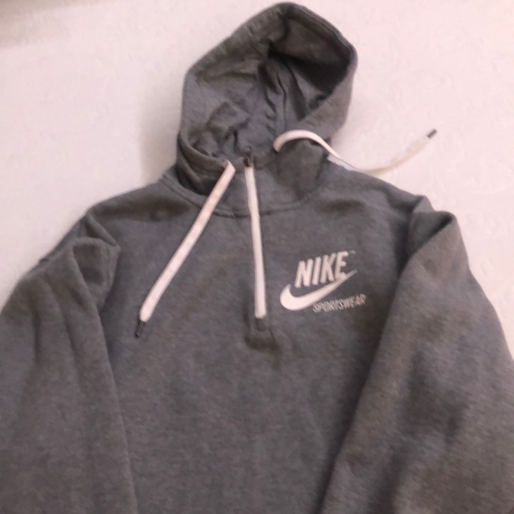 Grey Nike half zip sweatshirt